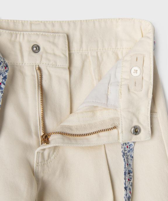 Jean Wide leg avec ceinture fantaisie fille - LuluCastagnette vue2 - LULU CASTAGNETTE GEMO FOR GOOD - GEMO