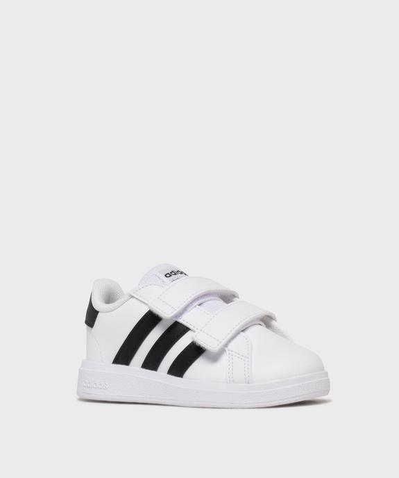 Baskets Grand Court 2.0 fermeture scratch bébé - Adidas vue2 - ADIDAS - GEMO