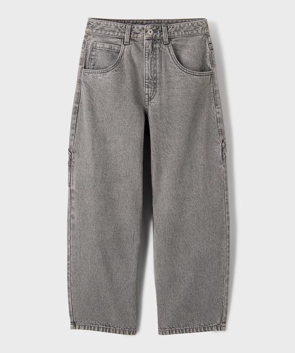 Jean délavé coupe Super Baggy avec taille ajustable garçon vue1 - GEMO (JUNIOR) - GEMO
