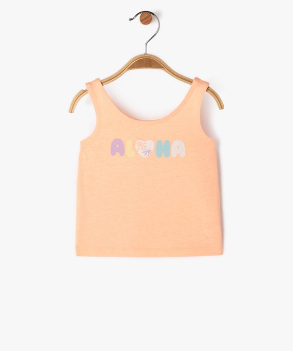 Débardeur à motifs bébé fille vue1 - GEMO 4G BEBE - GEMO