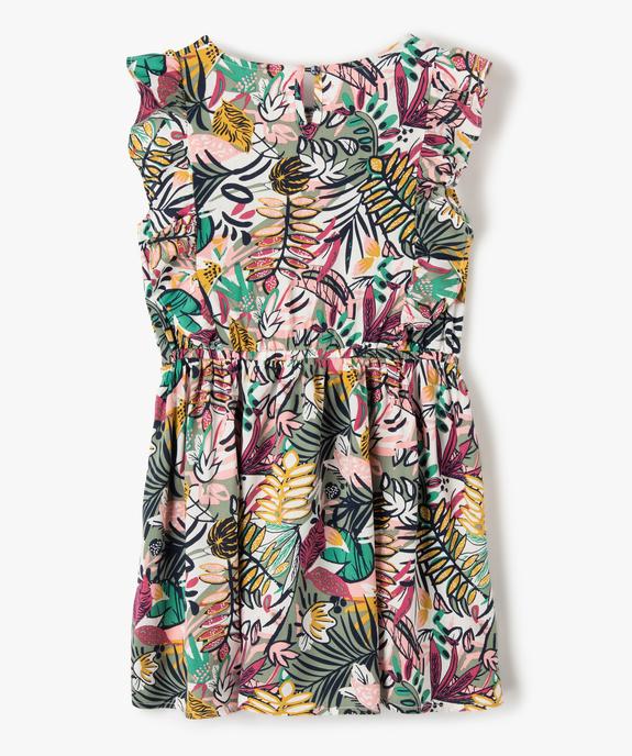 Robe fille imprimée avec volants sur le buste vue3 - GEMO (ENFANT) - GEMO