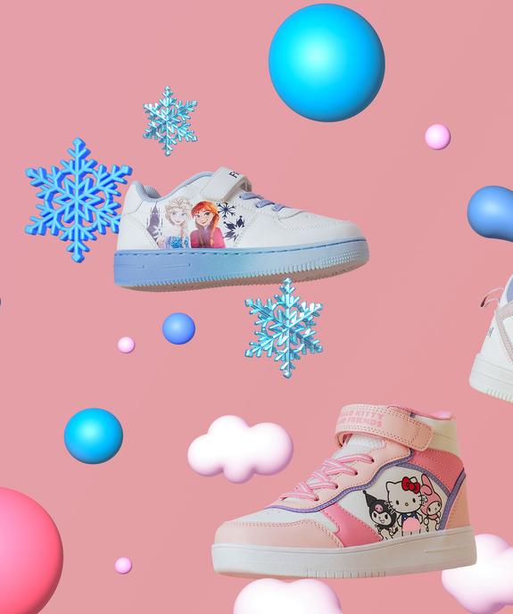 Baskets à scratch avec motif Reine des Neiges fille - Disney vue7 - REINE DES NEIGE - GEMO