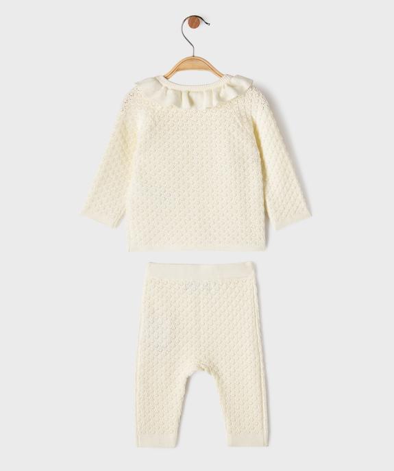Ensemble 2 pièces en maille fantaisie bébé fille - LuluCastagnette vue4 - LULUCASTAGNETTE - GEMO