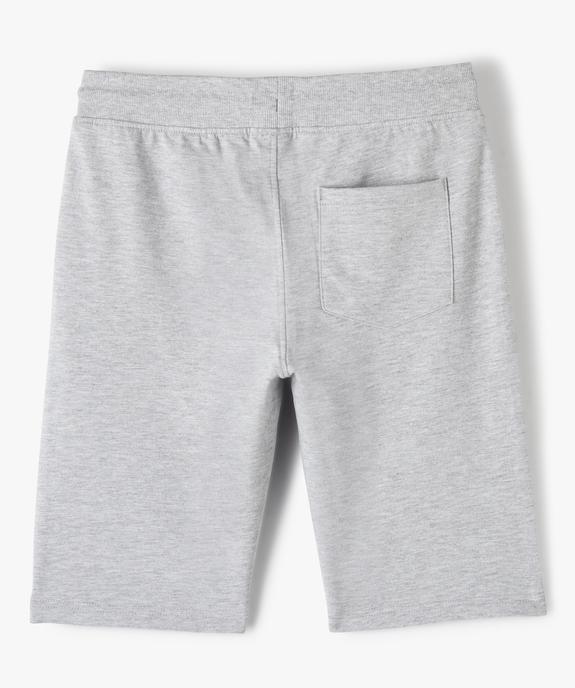 Bermuda en maille à taille élastiquée garçon vue3 - GEMO (JUNIOR) - GEMO