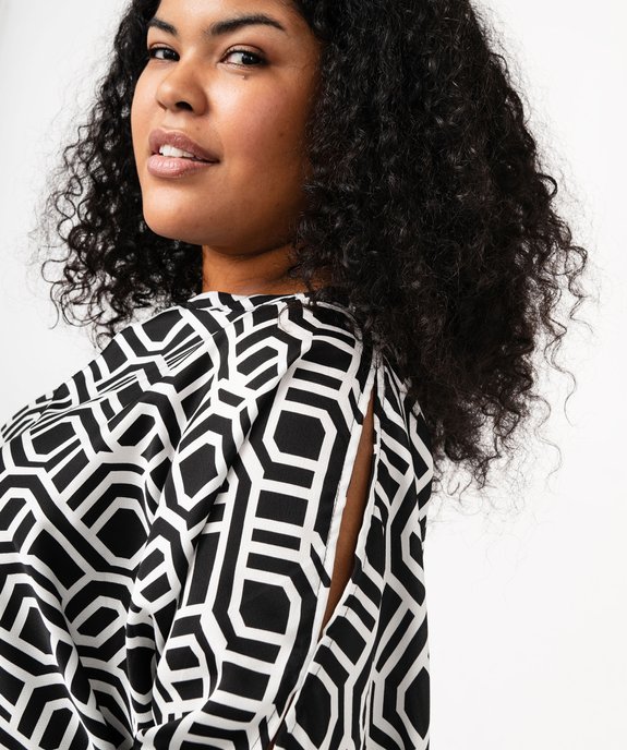 Blouse à manches chauve-souris imprimée femme grande taille vue2 - GEMO (G TAILLE) - GEMO