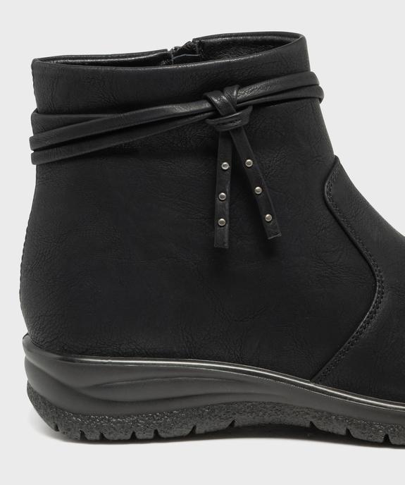 Boots confort à talon compensé femme vue6 - G'FLEX - GEMO