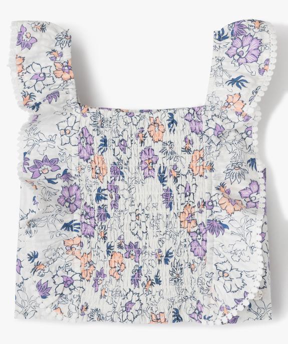 Blouse sans manches à motifs fleuris fille - LuluCastagnette vue2 - LULUCASTAGNETTE - GEMO