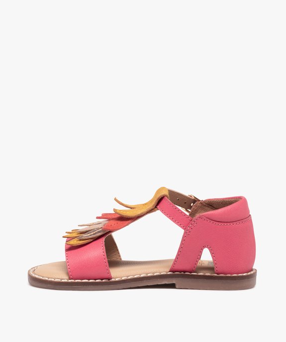 Sandales fille dessus cuir et franges colorées – NA! - NA! Sandales fille dessus cuir et franges colorées – NA! vue3 - NA! - GEMO