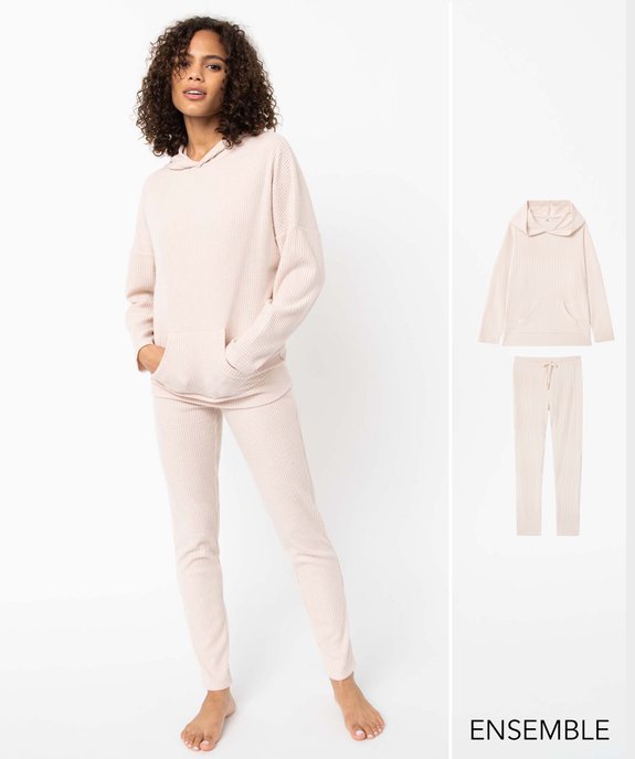 Ensemble de pyjama beige pour femme  - GEMO