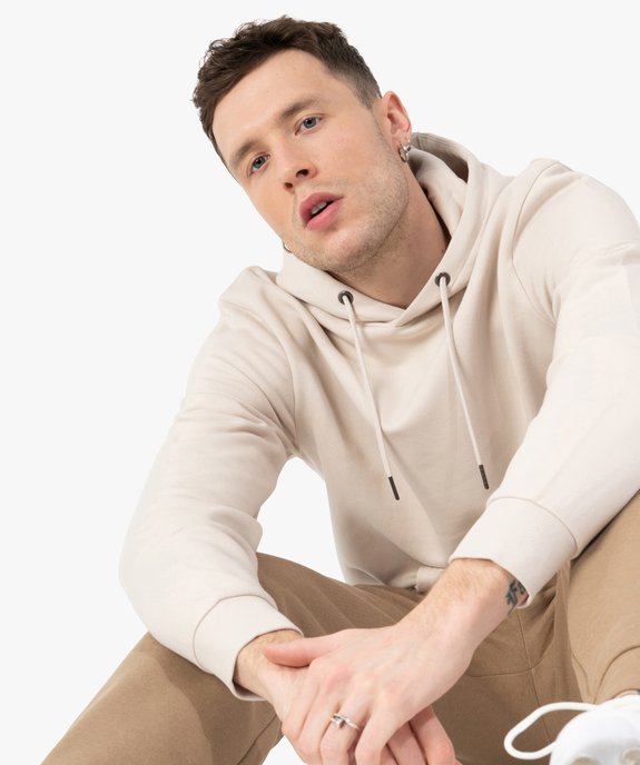 Sweat à capuche intérieur molletonné homme vue1 - GEMO 4G HOMME - GEMO