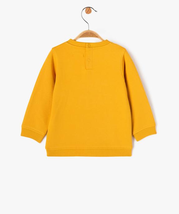 Sweat en molleton doux avec motifs bébé garçon vue4 - GEMO(BEBE DEBT) - GEMO
