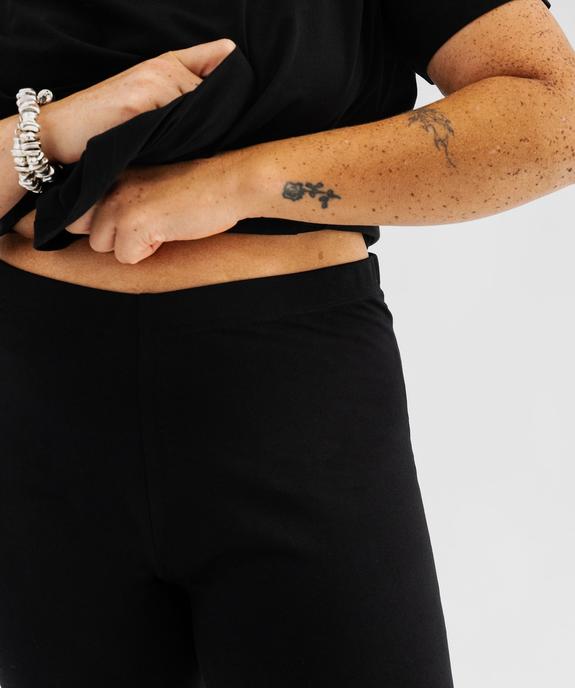 Legging 7/8e en coton stretch femme grande taille Plus + vue2 - GEMO (G TAILLE) - GEMO