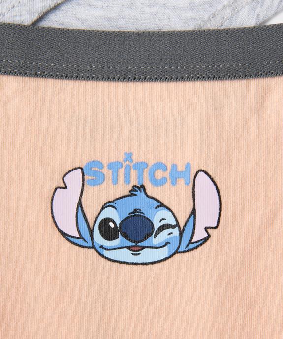 Shorties en coton stretch imprimé fille - Stitch (lot de 3) vue2 - LILO & STITCH - GEMO