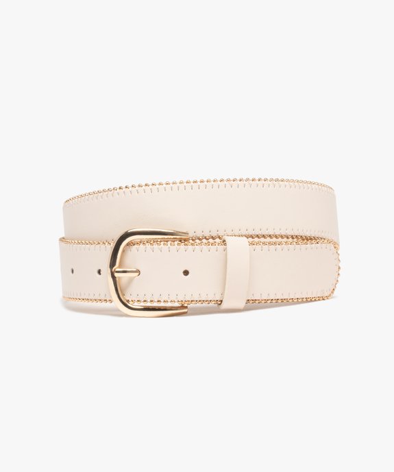 Ceinture avec perles métalliques femme vue2 - GEMO (ACCESS) - GEMO