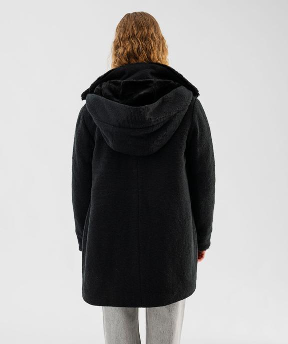 Manteau à capuche doublée  femme vue3 - GEMO(FEMME PAP) - GEMO