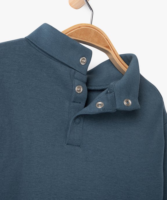 Tee-shirt manches longues et col roulé uni bébé garçon vue2 - GEMO(BEBE DEBT) - GEMO