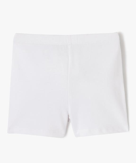 Short moulant en coton stretch fille vue3 - GEMO 4G FILLE - GEMO