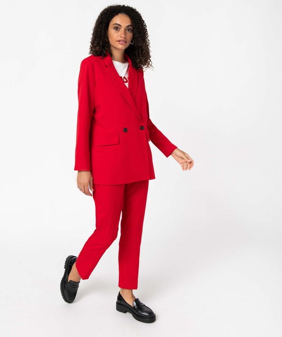 Veste blazer fermeture croisée femme vue5 - GEMO(FEMME PAP) - GEMO