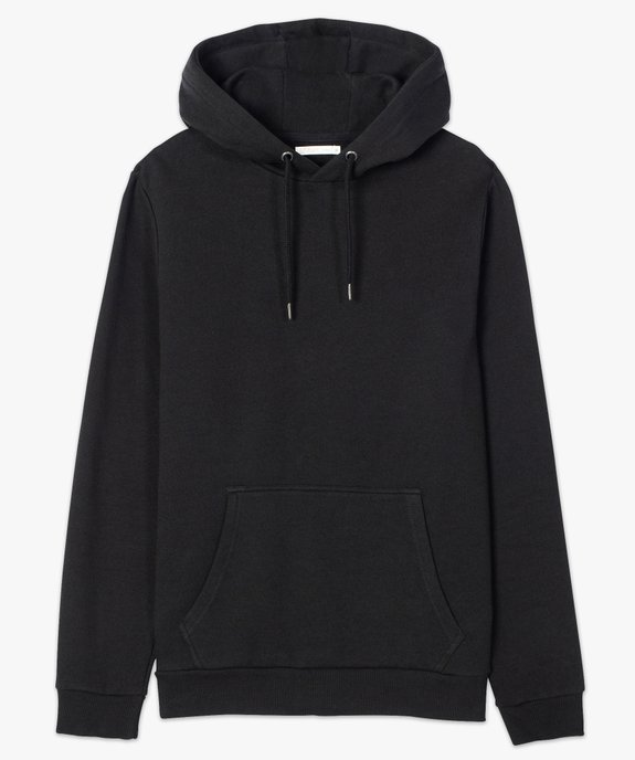 Sweat homme à capuche avec poche kangourou vue4 - GEMO (HOMME) - GEMO