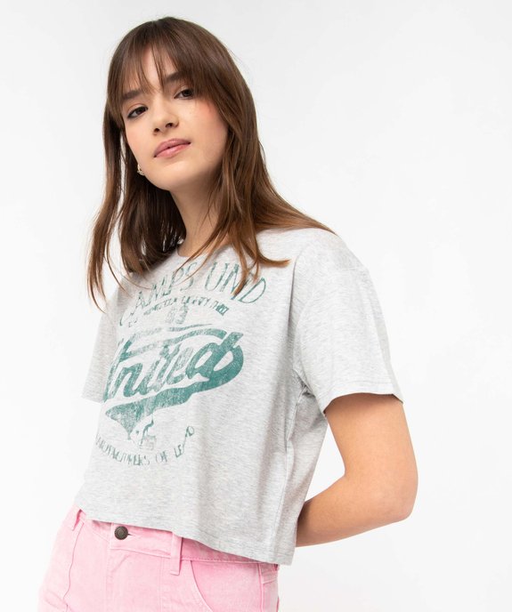 Tee-shirt femme à manches courtes inscription XXL - Camps United vue2 - CAMPS UNITED - GEMO