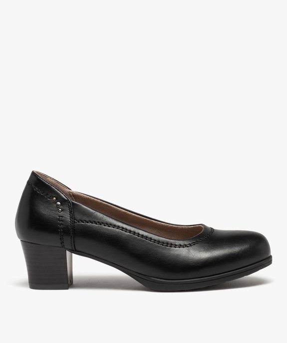 Escarpin confort à bout rond et petit talon femme vue1 - GEMO (CONFORT) - GEMO