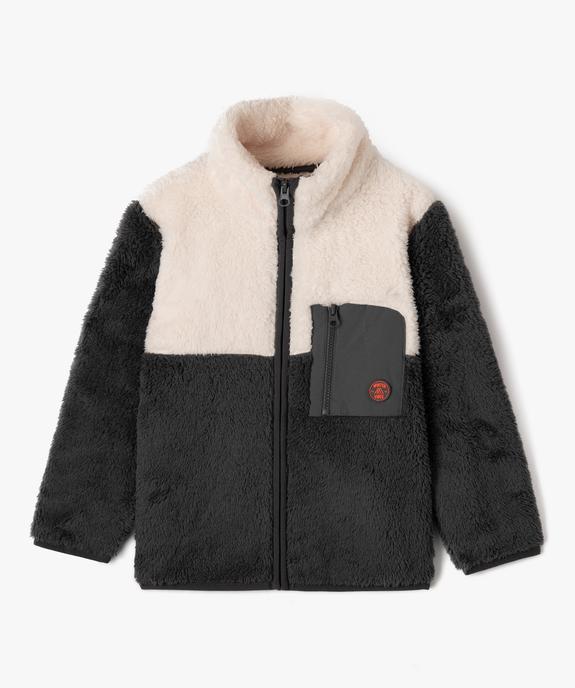 Sweat zippé à col montant en maille  garçon vue2 - GEMO (ENFANT) - GEMO