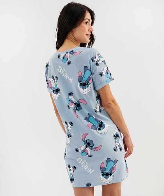 Chemise de nuit manches courtes à motifs Stitch femme - Disney vue4 - LILO & STITCH - GEMO