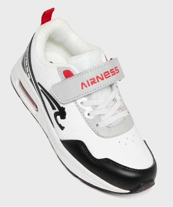 Baskets à scratch bicolores avec semelle à bulle d’air garçon - Airness vue5 - AIRNESS - GEMO
