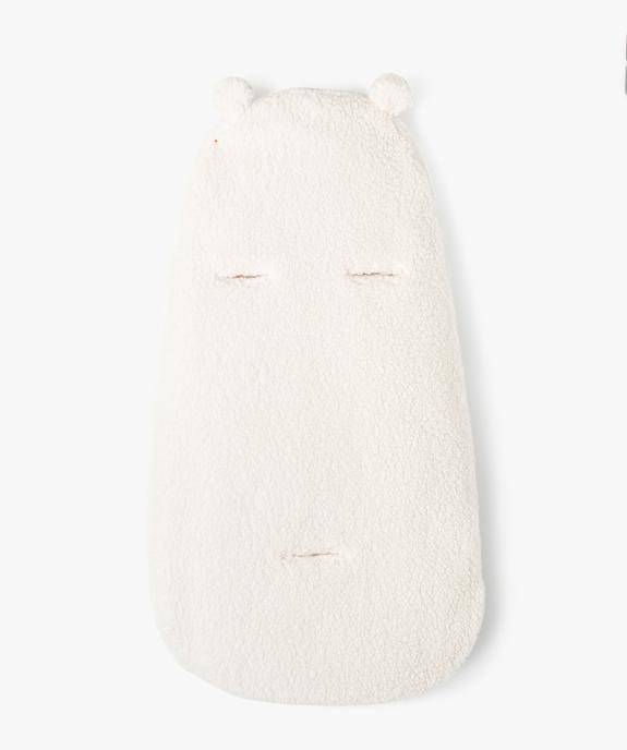 Nid d’ange bébé en sherpa doublé gaze de coton vue4 - GEMO 4G BEBE - GEMO