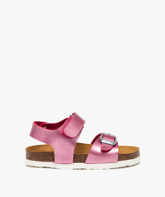 Sandales fille avec brides brillantes à boucle et scratch vue1 - LOVELY WINGS - GEMO