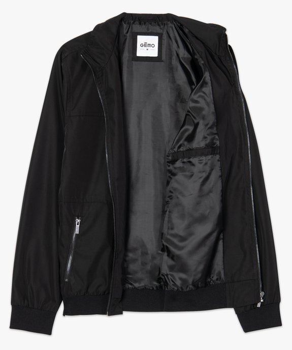 Blouson homme façon bomber au toucher satiné vue5 - GEMO (HOMME) - GEMO