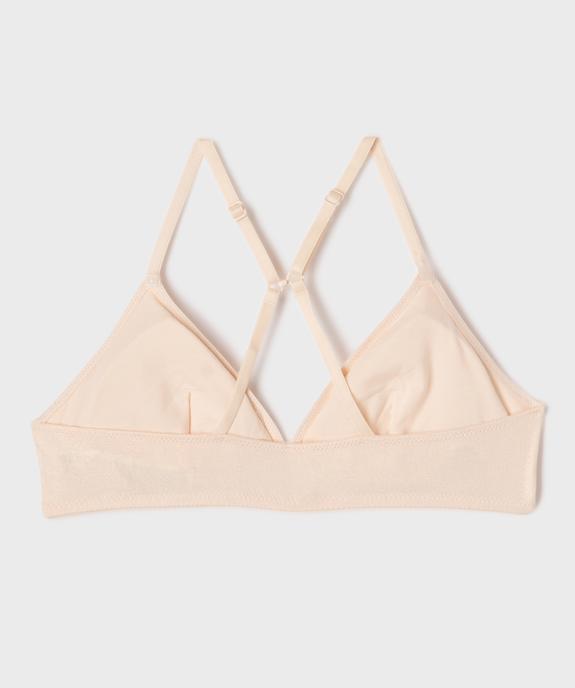 Soutien-gorge pailleté dos nageur avec mousse amovibles fille vue3 - GEMO (JUNIOR) - GEMO