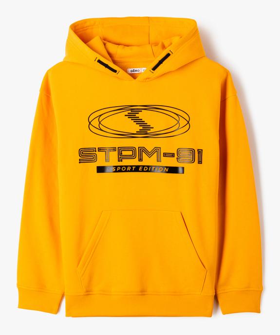 Sweat à capuche avec inscription XXL garçon vue1 - GEMO (JUNIOR) - GEMO