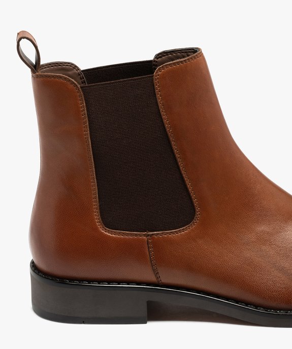 Chelsea boots dessus cuir homme - Tanéo vue6 - TANEO - GEMO