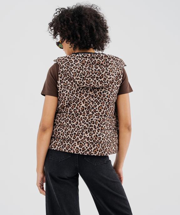 Doudoune sans manches réversible à capuche femme vue7 - GEMO 4G FEMME - GEMO
