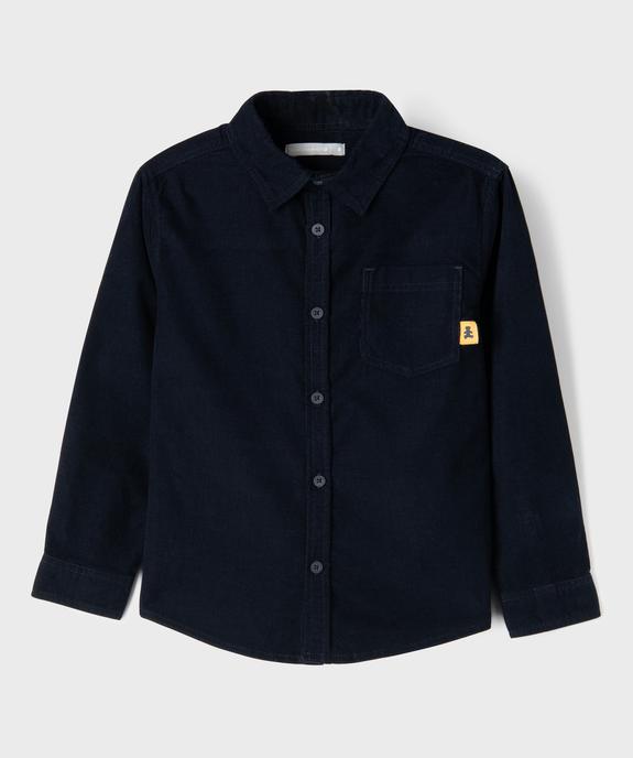Chemise en velours côtelé garçon - LuluCastagnette vue1 - LULUCASTAGNETTE - GEMO
