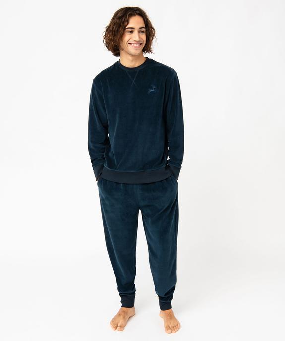 Pyjama en velours 2 pièces homme vue1 - GEMO(HOMWR HOM) - GEMO