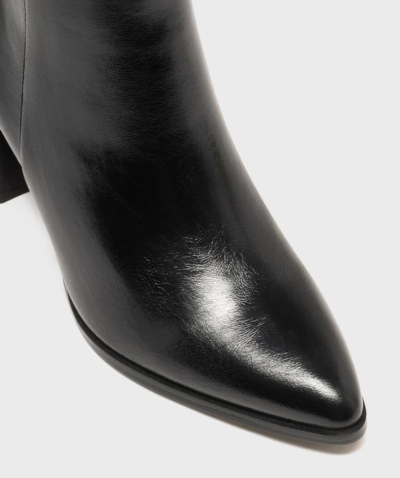 Boots à talon haut et bout pointu unies femme vue6 - FOLLOW ME - GEMO