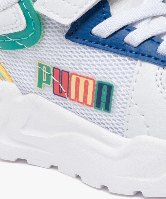 Baskets garçon en mesh et à scratch avec semelle épaisse - Puma vue6 - PUMA - GEMO