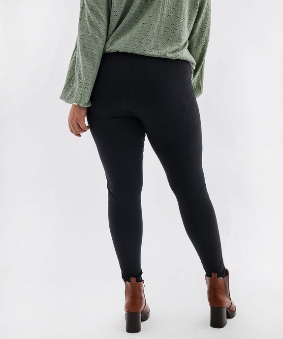 Legging en coton stretch femme grande taille  vue3 - GEMO (G TAILLE) - GEMO