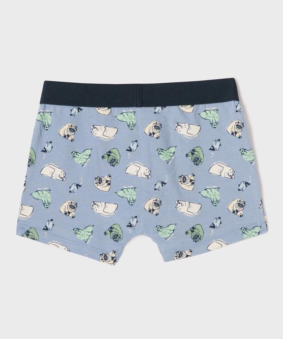 Boxer en coton stretch garçon (lot de 2) vue3 - GEMO 4G GARCON - GEMO