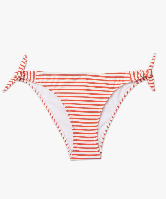 Bas de maillot de bain femme à rayures vue4 - GEMO 4G FEMME - GEMO