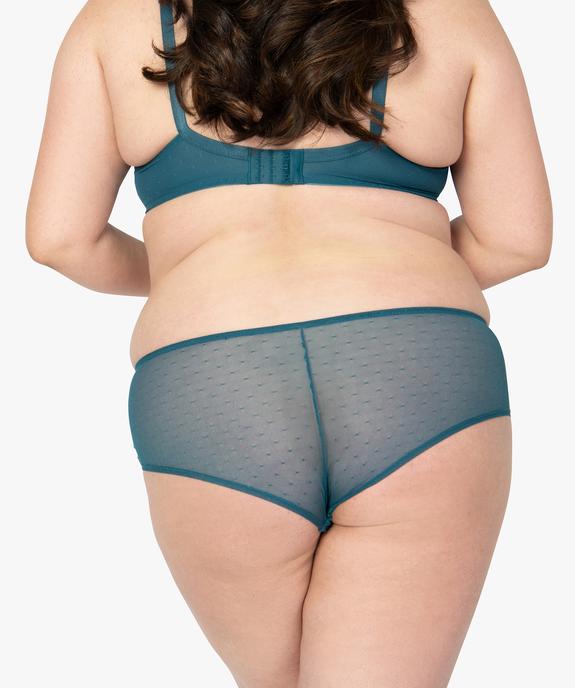Shortie femme grande taille en tulle et dentelle vue2 - GEMO(HOMWR FEM) - GEMO