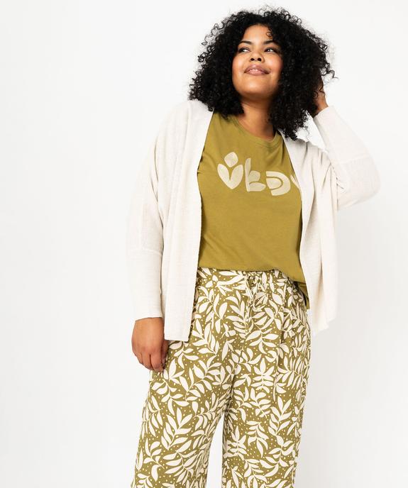 Gilet ample à manches chauve-souris femme grande taille vue5 - GEMO (G TAILLE) - GEMO