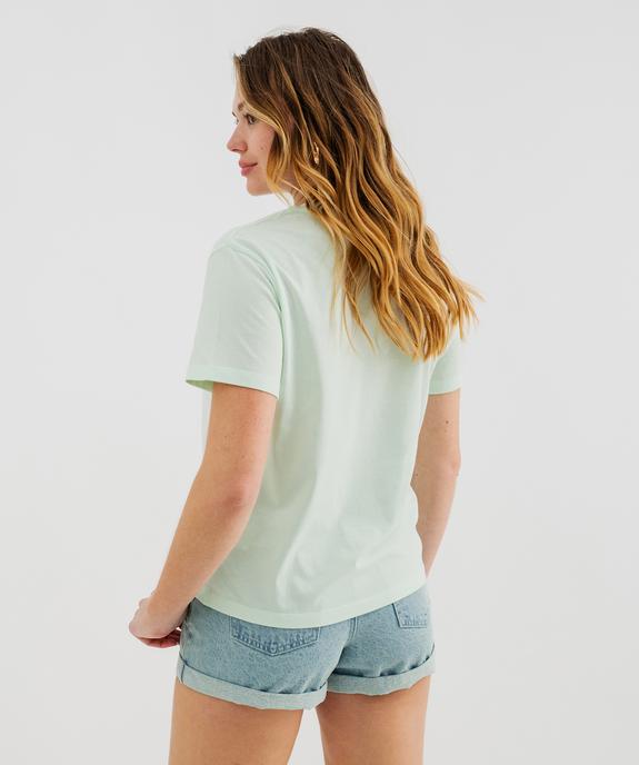 Tee-shirt manches courtes imprimé patiné femme - Stitch vue3 - LILO & STITCH - GEMO