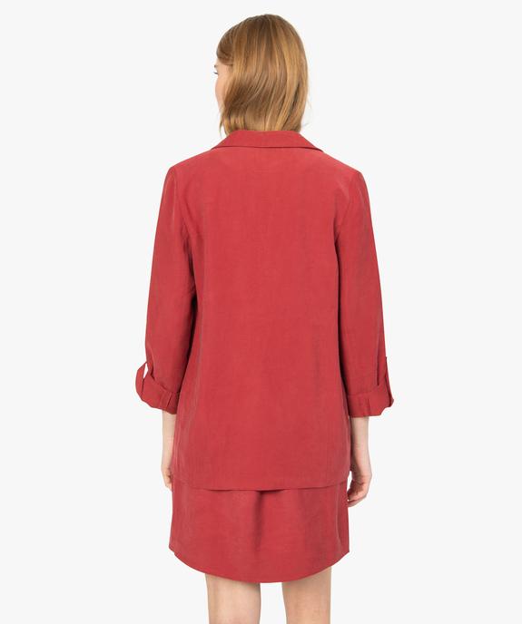 Veste blazer femme en viscose fluide vue3 - GEMO(FEMME PAP) - GEMO