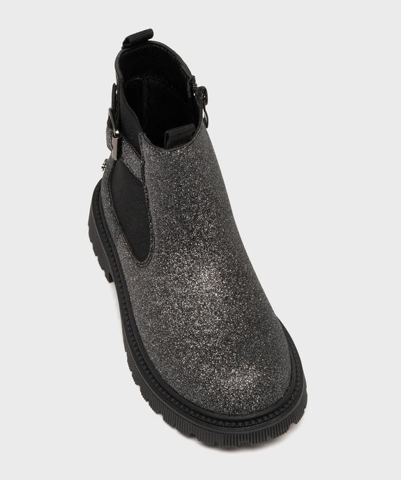 Bottines pailletées avec semelle crantée fille - Lovely Wings vue5 - LOVELY WINGS - GEMO