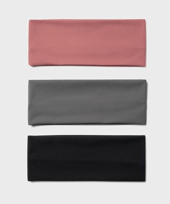 Bandeau à cheveux larges en microfibre extensible et douce (lot de 3) vue1 - GEMO (ACCESS) - GEMO