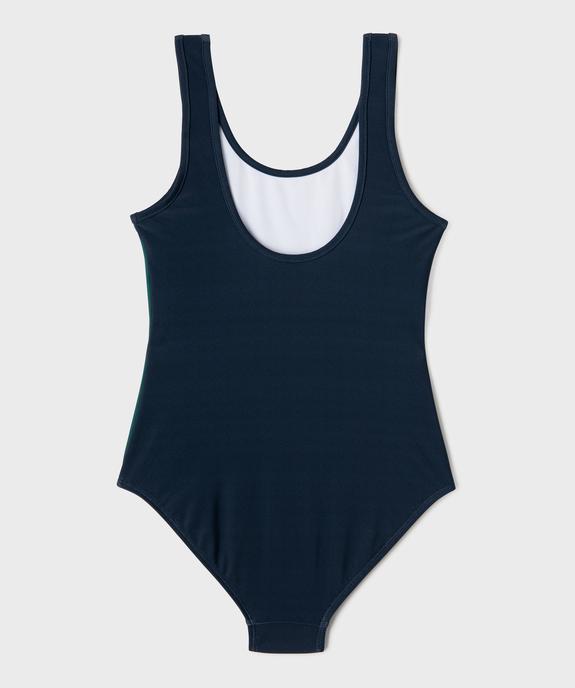 Maillot de bain 1 pièce tricolore fille - Camps United vue3 - CAMPS - GEMO