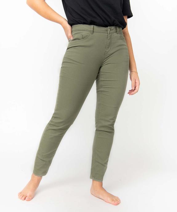 Pantalon coupe Slim taille normale femme vue2 - GEMO 4G FEMME - GEMO
